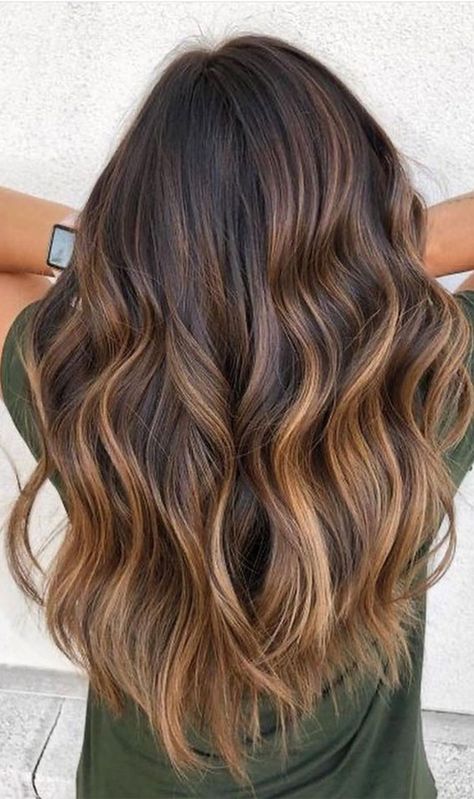 Caramel Ombre Hair, Ashy Blonde Balayage, Balayage Caramel, Blonde Balayage Highlights, 70s Hair, Diy Hair Color, Hair Color Caramel, Hair Blond, Brunette Balayage