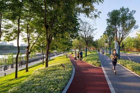 Boulevard Landscape, People Activity, Pedestrian Walk, Plaza Design, Linear Park, Jogging Track, Urban Landscape Design, Public Space Design, Riverside Park