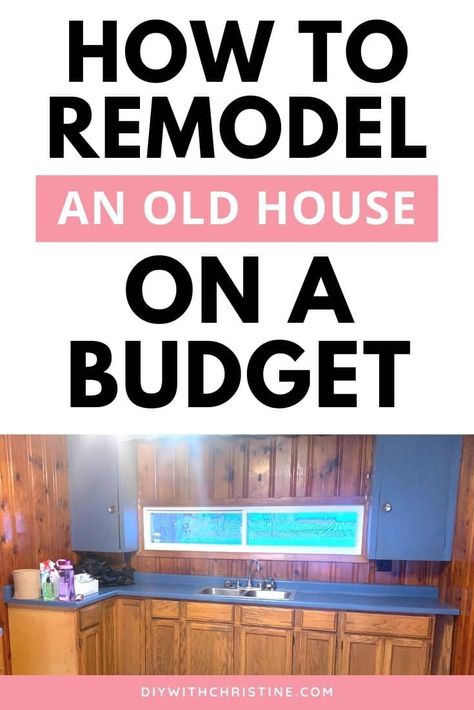 Updating Old House, Old Houses Renovation, House On A Budget, Fixer Upper House, Diy Home Improvements On A Budget, Budget Remodel, Old Home Remodel, Renovation Budget, Diy House Renovations