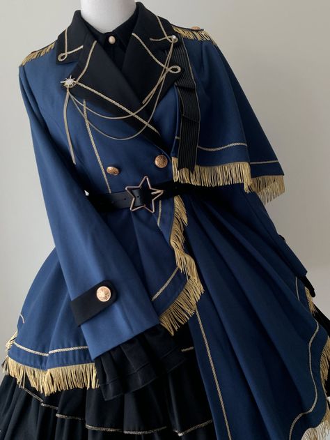 Knight Aesthetic Outfit, Knight Uniform, Blue Uniform, Military Aesthetic Outfit, Sailor Outfit Anime, Knight Dress, Military School Uniform, Military Uniform Female, Knight Outfit