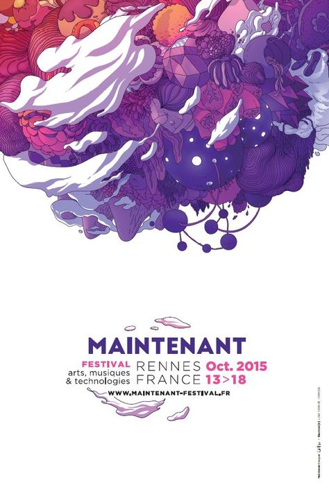 Maintenant Festival Modern Event Poster Example ///   Creative Poster Examples, Marketing Poster Examples, Minimalist Poster Examples, Poster Examples Design De Configuration, Illustration Design Graphique, Posters Conception Graphique, Event Posters, Desain Editorial, Marketing Poster, Event Poster Design, Plakat Design, Poster Design Inspiration