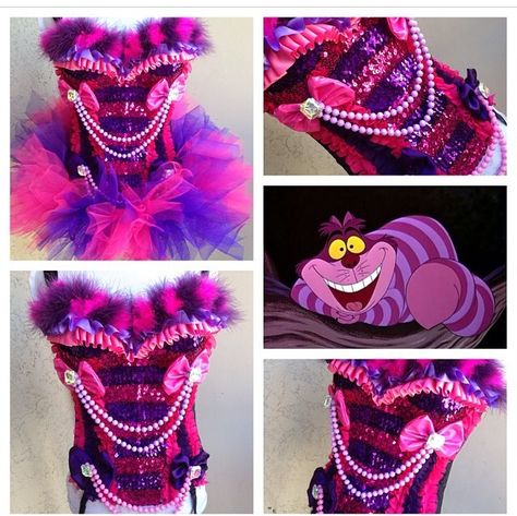 Edc Cheshire Cat Alice In Wonderland Rave Outfit, Rave Outfits Diy, Cheshire Cat Cosplay, Alice In Wonderland Outfit, Cheshire Cat Costume, Rave Festival Outfits, Rave Babe, Diy Bra, Festival Attire