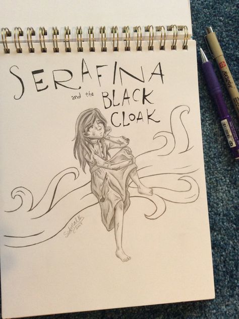 Serafina and the Black Cloak Serafina And The Black Cloak Fan Art, Serafina And The Black Cloak, Black Cloak, Novel Study, Novel Studies, Cloak, The Black, Art Inspiration, Fan Art