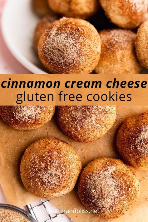 Gluten Free Desserts Thanksgiving, Gluten Free Cinnamon, Lemon Pound Cake Recipe, Cinnamon Cream Cheese, Gluten Free Pastry, Gluten Free Sugar Cookies, Gluten Free Thanksgiving, Cheese Cookies, Cream Cheese Cookies