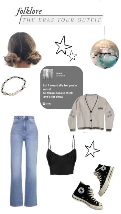 Easy Taylor Swift Inspired Outfits, Eras Tour Movie Outfits Folklore, Eras Tour Outfits Movie, Eras Tour Movie Outfits Ideas, Ears Tour Movie Outfits, Comfy Eras Tour Movie Outfits, Taylor Swift Eras Tour Outfits Comfy, Eras Film Outfits, Eras Tour Movie Outfits Lover