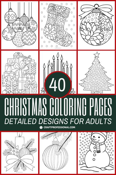 40 Christmas coloring pages for adults Free Christmas Coloring Pages Printables For Adults, Coloring Pages December, Vintage Christmas Coloring Pages Free Printable, Christmas Star Coloring Pages, Activity Pages For Adults, Christmas Coloring Pages For Adults Free, Free Christmas Coloring Pages For Adults, Christmas Coloring Pages Adult, Adult Christmas Coloring Pages Printable