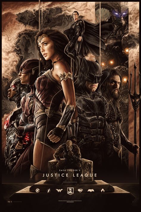 Zack Snyder Justice League, Justice League Art, Zack Snyder's Justice League, Zack Snyder, Justice League Unlimited, Superman Art, Dc Movies, Alternative Movie Posters, Gal Gadot