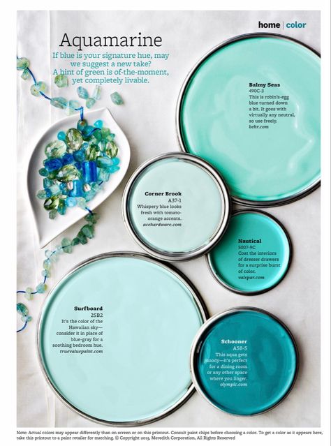 Teal Bathroom Ideas, Coastal Paint Colors, Beach House Colors, Staff Lounge, Soothing Bedroom, Paper Garlands, Chip Art, House Color Palettes, Paint Chip