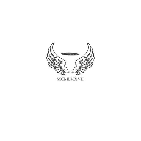 In Remembrance Tattoos For Men, Small Wing Tattoo Men, Lost Love One Tattoo Ideas, Believe Tattoo Men, Angel Wings Tattoo Man, Small Remembrance Tattoos Simple, Wings Tattoo Men, Back Of Tricep Tattoo Men, Believe In Yourself Tattoo