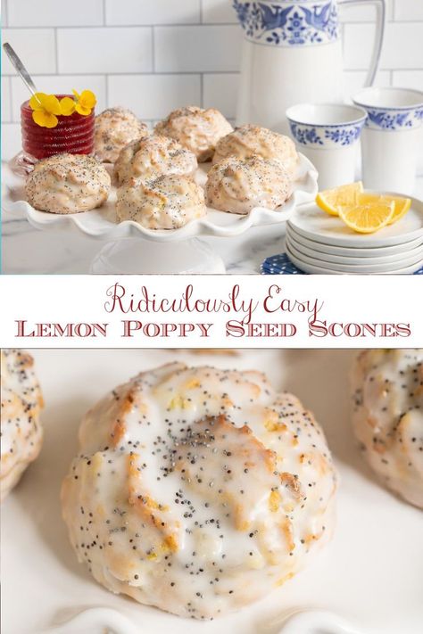 Best Breakfast Baked Goods, Easy Super Ideas Meals, Lemon Poppy Seed Scones Recipe, Baked Goods With Eggs, New Fun Recipes, Lemon Poppy Seed Recipes, Spring Scones Recipe, Summer Scones Recipe, Easy Summer Deserts Recipes