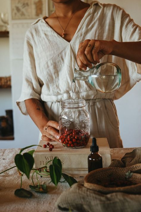 In The Making, Apothecary Product Photography, Tincture Aesthetic, Tincture Photography, Herbalist Photography, Herbal Medicine Aesthetic, Apothecary Photoshoot, Herbalist Photoshoot, Herbal Photoshoot