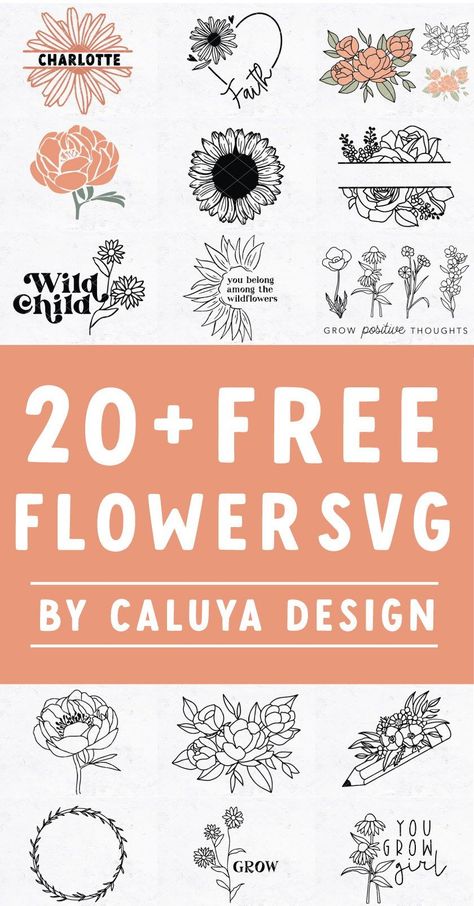 Cricut Vinyl Flower Designs, Cricut Mug Designs Free, Cricut Tee Shirt Designs, Peony Svg Free Cricut, Wild Flowers Svg Free, Cricut Vinyl Flowers, Flower Vinyl Designs, Circuit Templates Free, Svg Cricut Files