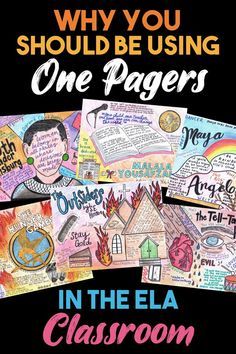 Gifted Middle School Activities, Health For Kindergarten Lesson Plans, Teachers Favorite Books Display, Learning Activities Middle School, One Pager Examples Middle School, One Pager History Examples, Middle School Educational Activities, Ela Art Projects, One Pagers For Elementary