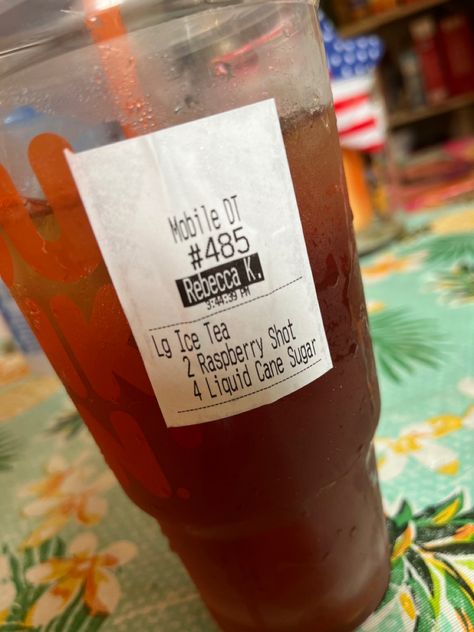 Dunkin Tea Drinks, Dunkin Drink Orders, Dunkin Recipes, Dunkin Donuts Coffee Drinks, Dunkin Drinks, Starbucks Drink Menu, Iced Tea Drinks, Tea Drinks, Starbucks Drink