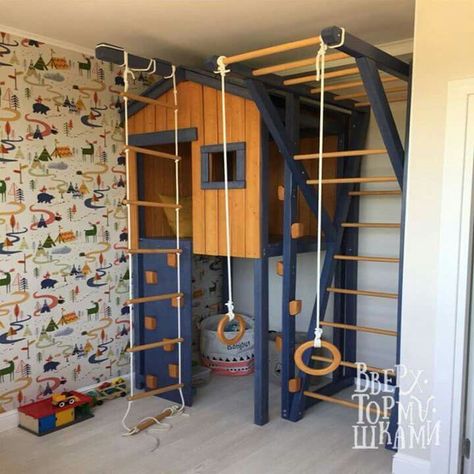 2 Level Playroom, Montessori Jungle Gym, Indoor Playground Playroom, Indoor Jungle Gym Playroom, Indoor Playroom Playground, Indoor Playground Basement, Diy Indoor Playground, Indoor Playground Design, Indoor Jungle Gym