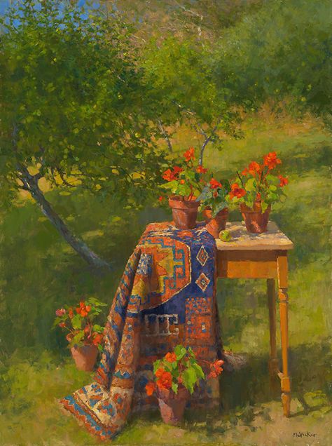 Featured Artist: Jim McVicker! Jim Mcvicker, Helen Warlow, Creative Wall Painting, Flower Art Drawing, Paisley Art, Book Illustration Art, Eastern Art, Classic Paintings, Plein Air Paintings