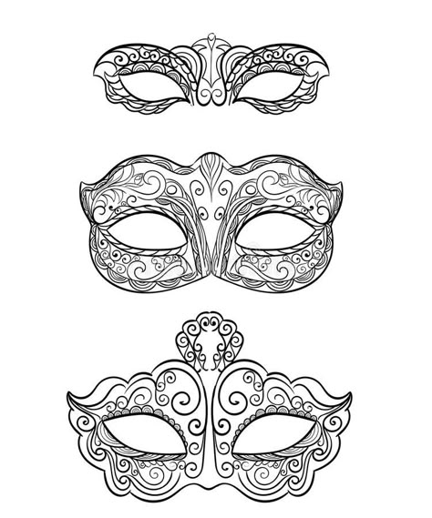 Beautiful black lace masquerade mask isolated on white background. Ornate. Set o , #Ad, #masquerade, #mask, #isolated, #Beautiful, #black #ad Masquerade Mask Drawing, Mardi Gras Mask Template, Masquerade Mask Template, Carnaval Diy, Masquerade Mask Diy, Lace Masquerade Mask, Coloring Mask, Masks Black, Lace Masquerade Masks