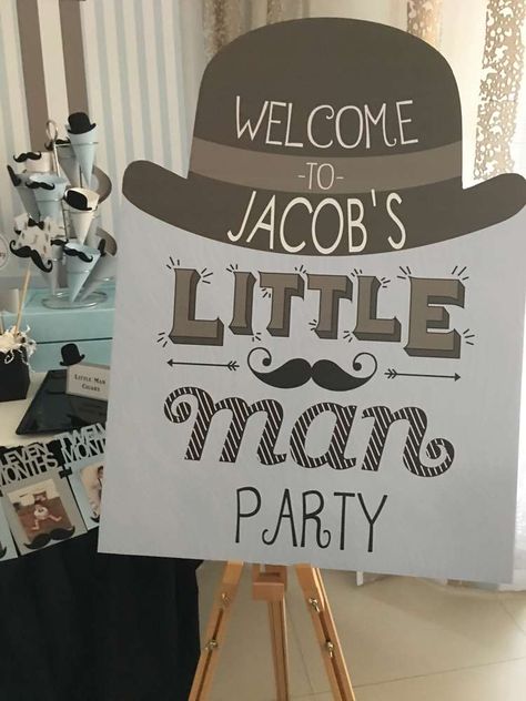 Man Birthday Party Ideas, Little Man Birthday Party Ideas, Man Birthday Party, Men Decor, Mr Onederful Birthday, Baby Boy Decorations, Mustache Baby Shower, Boys First Birthday Party Ideas, Baby Boy 1st Birthday Party