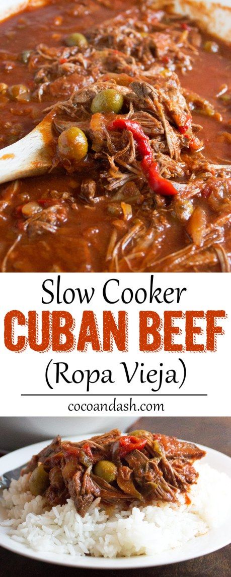 Ropa Vieja is a Cuban shredded beef slow simmered with so much flavor! It doesn't get any easier than this slow cooker version!! Easy dinner recipe! Cuban Beef, Ropa Vieja Recipe, Shredded Beef, Beef Recipe, Crock Pot Slow Cooker, Crock Pot Cooking, Beef Dishes, Dinner Recipe, Empanadas