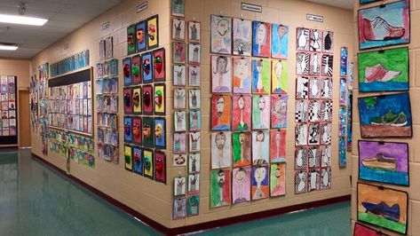 Colorful student art brightens the walls throughout the evening of the Silent Auction and Art Show. Art Display Ideas, Blog Calendar, School Pto, School Auction, Silent Auction, Fundraising Events, Now Is The Time, Auction Items, Family Game Night