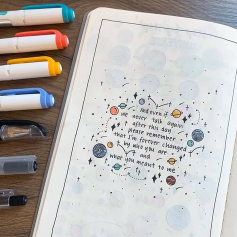 Bullet Journal Fame! 📒❄️ on Instagram: “... remember that I’m forever changed by who you are and what you meant to me✨🌙 . Double tap if you love journaling! 😍 Use #thepalepaper…” Bullet Journal 2020, Bullet Journal Quotes, Bullet Journal Mood, Bullet Journal Aesthetic, Bullet Journal Notebook, Diary Ideas, Bullet Journal Themes, Bullet Journal Writing, Journal Quotes