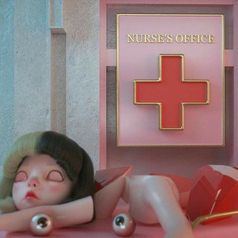 "Nurse's Office Snippet" on Youtube Keywords:#design #3dart Artist: pastelae on Instagram Dark Nursery, Melanie Martinez Lyrics, K-12 Melanie Martinez, Nurses Office, Nurse Office, The Nurse, She Song, Show And Tell, Melanie Martinez