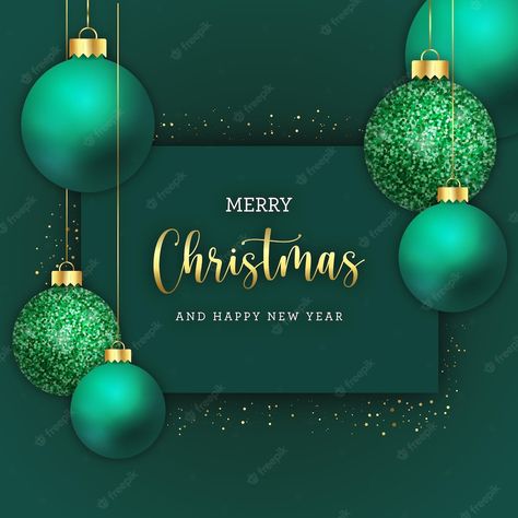 Premium Vector | Merry christmas postcard with realistic balls and glitter Christmas Card Background, Christmas Lights Wallpaper, Christmas Cards Kids, Simple Christmas Cards, Christmas Flyer, Merry Christmas Card Greetings, Merry Christmas Images, Merry Christmas Wishes, Funny Christmas Cards