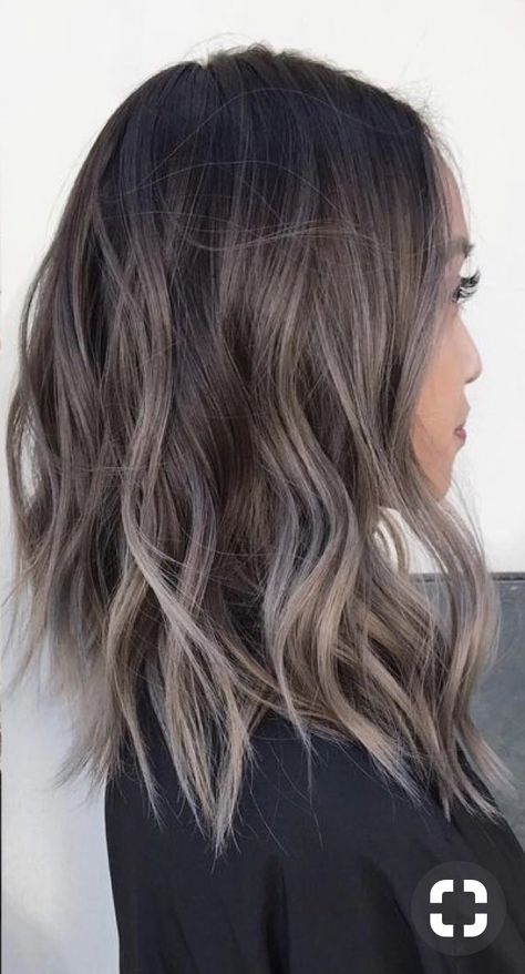 Gray Blending Balayage, Cabelo Ombre Hair, Ashy Blonde Hair, Rambut Brunette, Ash Brown Hair Color, Ash Hair, Ash Brown Hair, Ash Hair Color, Brunette Balayage