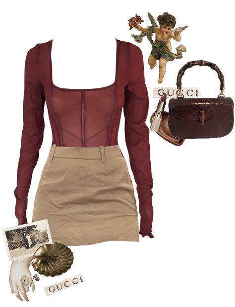 Leo Aesthetic Outfit, Leo Outfits Aesthetic, Leo Outfits, Chic Workwear, Beige Pencil Skirt, Core Fashion, Leo Rising, Venus Fashion, Europe Aesthetic