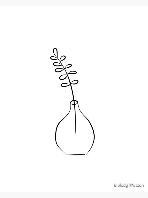 Plant In Vase, Botanical Line Art, Life Drawings, Plants In Bottles, Line Art Drawing, Still Life Drawing, Painting Inspo, Plant Drawing, Blue Balloons