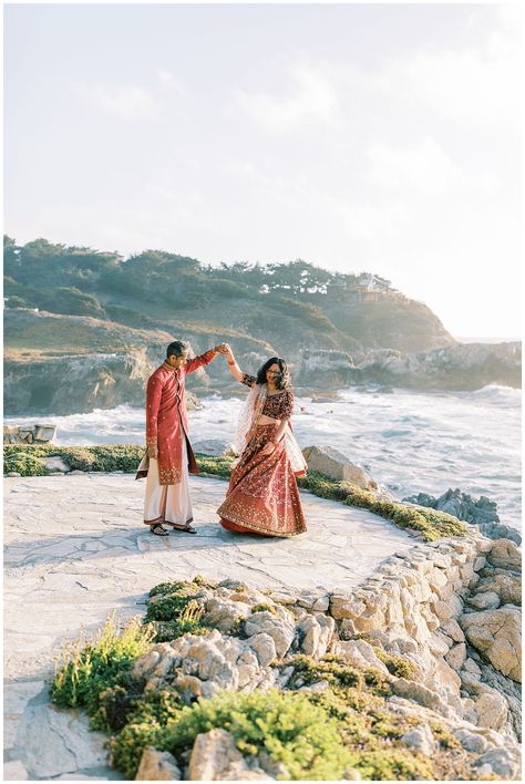 bride and groom dancing along cliffside in carmel-by-the-sea california wedding photographer megan helm photography #elopement #californiaelopement #carmelbythesea #montereywedding #fresnoweddingphotographer Carmel By The Sea Weddings, Bride And Groom Dancing, Small Beach Weddings, Monterey Wedding, Carmel Beach, Carmel Weddings, Photography Board, Sea Wedding, Carmel By The Sea