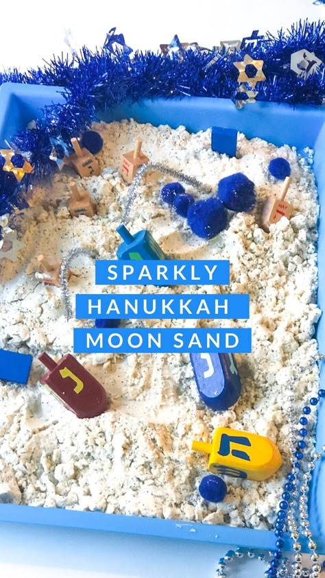 Hannukah Sensory Activities, Hanukkah Stem Activities, Hanukkah Sensory For Toddlers, Hanukkah Dramatic Play, Hanukkah Lesson Plans Preschool, Hannukah Preschool Activities, Hanukkah Sensory Bin, Hanukkah Preschool Crafts, Hanukkah Activities For Toddlers