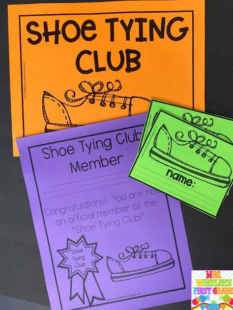 Shoe Tying Club Bulletin Board, Shoe Tying Club, Ckla First Grade Bulletin Boards, Classroom Reward Chart, Physical Education Bulletin Boards, Shoe Tying, Soaking Wet, Classroom Behavior Management, Classroom Rewards