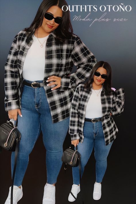 Winter Outfits Curvy Girl, Plus Size Flare Jeans Outfits, Plus Size Flannel Outfits, Outfits Fall 2023, Teen Fall Outfits, Plus Size Business Attire, Chubby Girl Outfits, Plus Size Winter Outfits, Plus Size Baddie Outfits