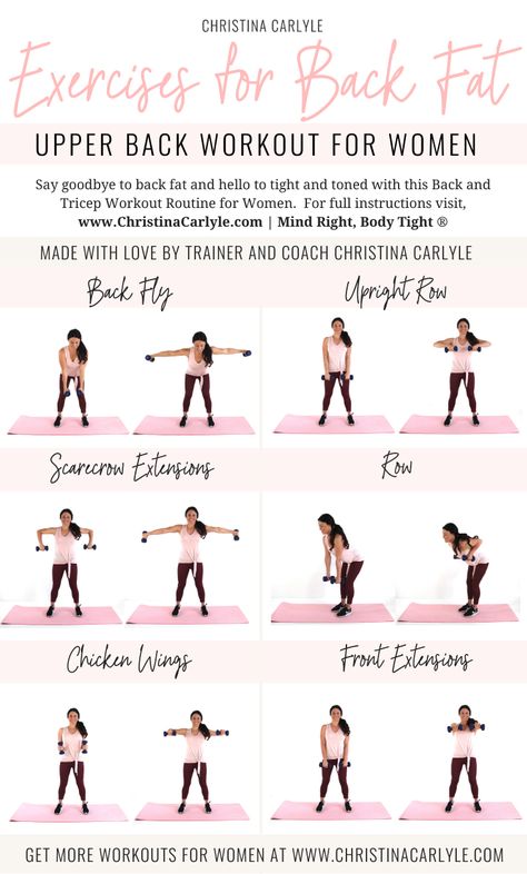 Upper Back Workout for women made with some of the best exercises for the upper back area by trainer Christina Carlyle.  https://christinacarlyle.com/back-workout-women/ Tricep Workout Routine, Arm Workout Challenge, Arm Workout Routine, Arm Workout Gym, Resistance Band Arm Workout, Arm Workout For Beginners, Free Weight Workout, Weights Workout For Women, Flabby Arm Workout