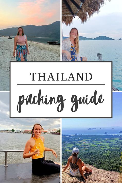 What to pack for Thailand written by a Thailand resident! What clothes to pack, items to bring, accessories, what to wear for temples and the beach, cover ups. What to wear in Thailand, a full Thailand packing list, including what NOT to wear in Thailand | thailand packing list | south east asia packing list South East Asia Clothing, What To Wear In Southeast Asia, What To Pack For Thailand In November, Packing For Thailand 2 Weeks, What To Wear In Phuket, Outfits For Thailand Vacation Women, Thailand Vacation Outfit Ideas, Thailand Packing List For Women, Outfits To Wear In Thailand