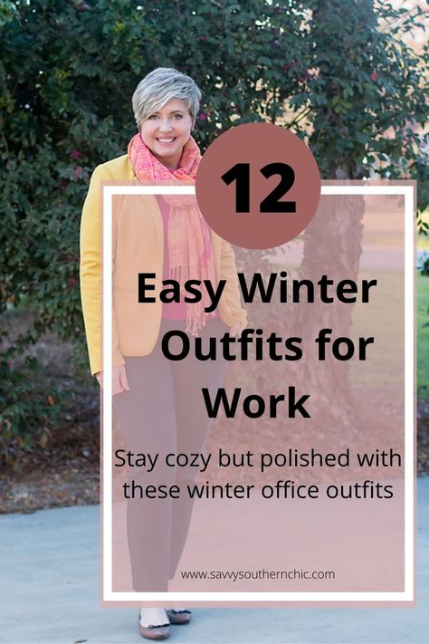 12 easy winter outfits for work that will keep you polished and cozy. Fashion for women over 40. Office Outfits Women Winter, Winter Office Outfits Women, Easy Winter Outfits, Casual Work Outfit Winter, Winter Office Outfits, Winter Office Outfit, Winter Office Wear, Church Outfit Winter, Business Casual Outfits Winter