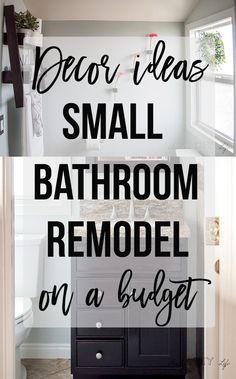 Looking for small bathroom remodel ideas? Check these out! Makeover Kamar Mandi, Small Bathroom Remodel Ideas, Dekorere Bad, Cheap Bathroom Remodel, Bathroom Makeovers, Budget Bathroom Remodel, Cheap Bathrooms, Diy Bathroom Remodel, Bathroom Remodel Ideas