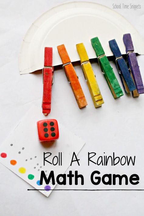 Rainbow Preschool Theme, Number Games Preschool, Rainbow Preschool, Preschool Rainbow, Number Activities Preschool, Preschool Theme Activities, Rainbow Games, Preschool Math Games, Educational Activities For Preschoolers