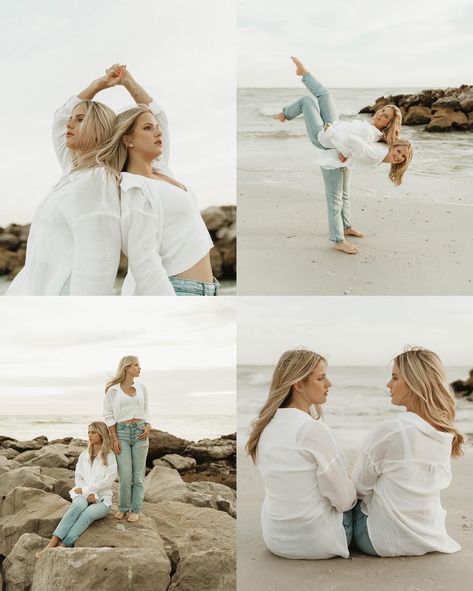 How beautiful and special it is to be a twin 🥰! Loved getting creative with these beautiful ladies 🥰 #twinsisters #twins #sisters #twinlife #twinning #portraitphotography #tampaphotographer #stpetephotographer #unscriptedposingapp #gpresets #twinstagram Twin Sister Photoshoot, Twin Photoshoot Sisters, Photoshoot Sisters, Twin Photoshoot, Twins Sisters, Twin Life, Sibling Photography, Sisters Photoshoot, Beach Sessions