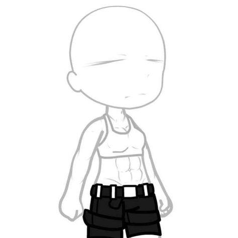 How To Draw Abs, Drawing Anime Bodies, Karakter Minecraft, Chibi Body, Cute Eyes Drawing, Body Base Drawing, Drawing Anime Clothes, Anime Base, Animation Art Character Design