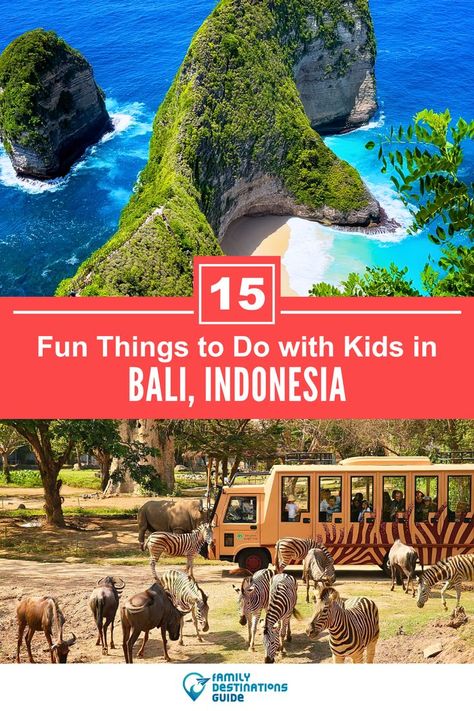 15 Fun Things to Do in Bali with Kids Bali Activities, Bali With Kids, Things To Do In Bali, Kid Friendly Vacations, Things To Do With Kids, Family Destinations, Fun Family Activities, Fun Family, Family Activities