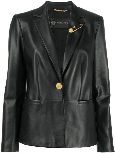 Versace Jacket Women, Versace Clothes Women, Versace Clothes, Shifting Clothes, Versace Blazer, Versace Coat, Versace Leather Jacket, Versace Top, Pretty Tops