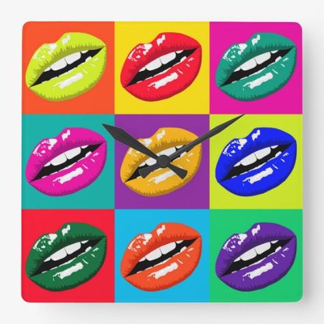 Projector Shoot, Indie Rooms, Projector Photoshoot, Pop Art Lips, Art Lips, Mouth Lips, Pop Art Images, Vintage Pop Art, Colourful Art