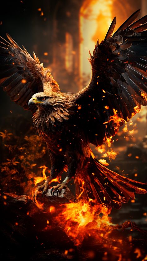 Fogo Gif, Eagle Artwork, Eagle Images, Eagle Wallpaper, Amoled Wallpapers, Eagle Pictures, Eagle Art, In Flames, Fantasy Lovers