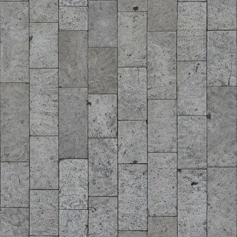 Seamless pavement texture consisting of rectangular stones with rough surface.: Side Walk Texture, Pavement Texture Seamless, Stone Pavement Texture, Pavement Texture, Landscape Texture, Paving Texture, Pavement Design, Paving Pattern, Architectural Materials