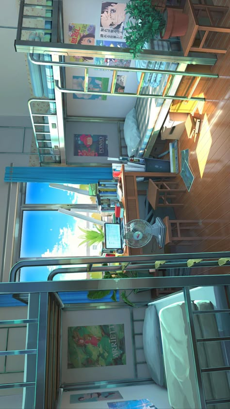 Apartment Anime Background, Anime Environment, 2d Landscape, Phoenix Photo, Notebook Wallpaper, Bedroom Illustration, Anime House, Iphone Wallpaper Landscape, Anime City