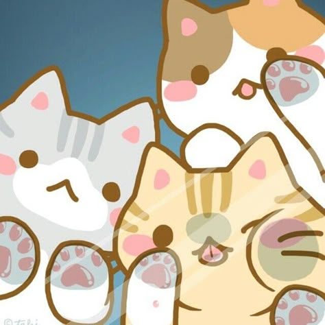 Too cute!!! <3 <3 <3 Kitty lock screen!! - Blippo.com Kawaii Shop Taustakuva Iphone Disney, Chat Kawaii, Neko Atsume, Gato Anime, Art Mignon, 캐릭터 드로잉, Sticker Ideas, Haiwan Peliharaan, Kawaii Chibi