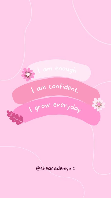 Quotes Of Affirmation For Women, Wallpaper Iphone Inspiration Positive, Wallpaper With Quotes Motivation, Quotes For Positive Mindset, Self Motivation Quotes Aesthetic, Pink Self Love Wallpaper, Pink Wallpaper Iphone Lockscreen, Love Yourself Aesthetic Wallpaper, Manifest Quotes Aesthetic