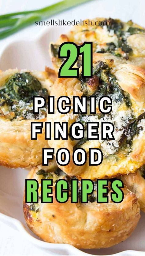 Pack the perfect picnic basket with these 21 fun and flavorful finger foods!  Discover a variety of recipes that are easy to make, easy to transport, and guaranteed to be a hit with everyone at your picnic. Picnic Meat Dishes, Snacks For Bridge Club, Quick Picnic Food Ideas, Park Food Ideas, Fall Picnic Food Ideas, Picnic Basket Ideas, Finger Foods Ideas, Cold Picnic Foods, Fall Picnic Food